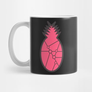 Pineapple network in pink Mug